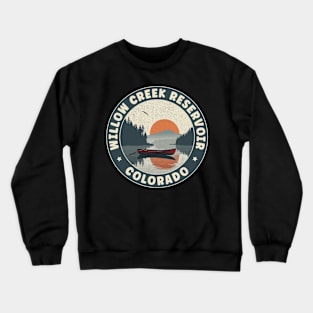 Willow Creek Reservoir Colorado Sunset Crewneck Sweatshirt